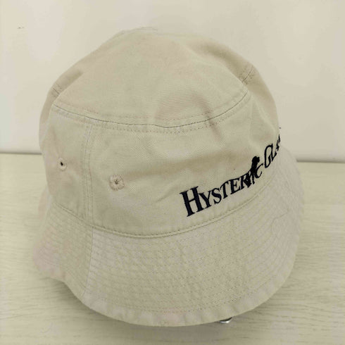 ヒステリックグラマー HYSTERIC GLAMOUR 22ss ロゴ刺繍 チノクロス バケット ハット メンズ M