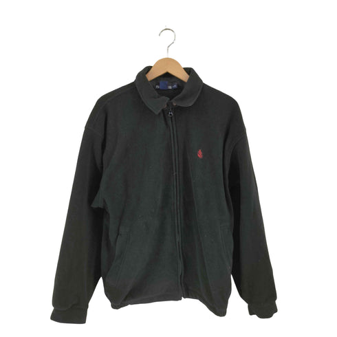 ノーティカ NAUTICA USA製 刺繍入り 襟付き フリース ジャケット メンズ import:L