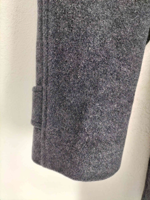 MADE IN ITALY カシミヤ混比翼ステンカラーコート メンズ A6