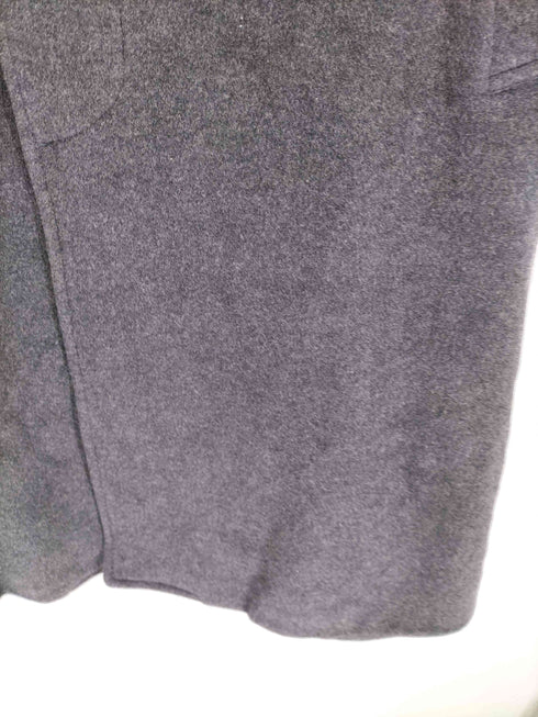 MADE IN ITALY カシミヤ混比翼ステンカラーコート メンズ A6