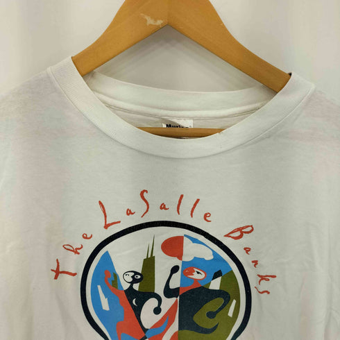 ムリナ murina 90s USA製 袖シングルステッチ プリント クルーネック 半袖Tシャツ メンズ import:XL