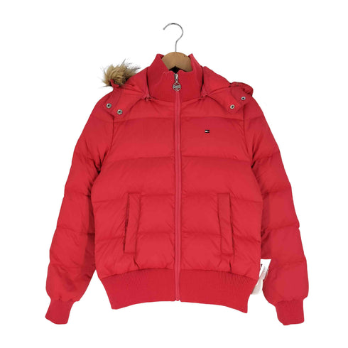 tommy girl ファー付きダウンジャケット レディース import:M