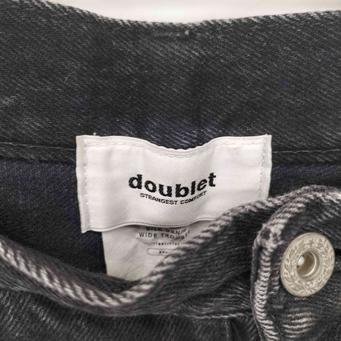 ダブレット doublet SILK DENIM WIDE TROUSER シルク デニム ワイド デニム パンツ メンズ JPN:S