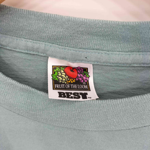 フルーツオブザルーム FRUIT OF THE LOOM 90s USA製 シングルステッチ 刺繍 クルーネック Tシャツ メンズ import:XL