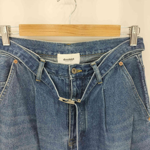 ダブレット doublet SILK DENIM WIDE TROUSER シルク デニム ワイド デニム パンツ メンズ JPN:S