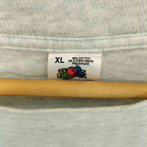 フルーツオブザルーム FRUIT OF THE LOOM 90s USA製 シングルステッチ 両面プリント クルーネック Tシャツ メンズ import:XL