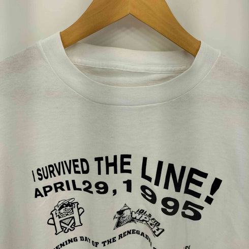 90s シングルステッチ プリント クルーネック Tシャツ メンズ