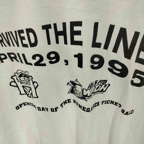 90s シングルステッチ プリント クルーネック Tシャツ メンズ