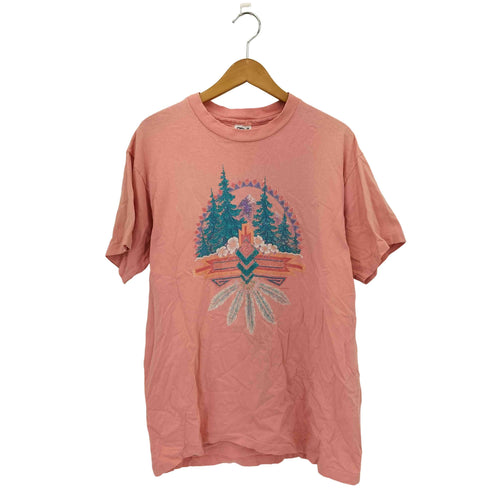 アンビル Anvil 90s USA製 シングルステッチ プリント クルーネック Tシャツ メンズ import:L