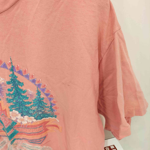 アンビル Anvil 90s USA製 シングルステッチ プリント クルーネック Tシャツ メンズ import:L