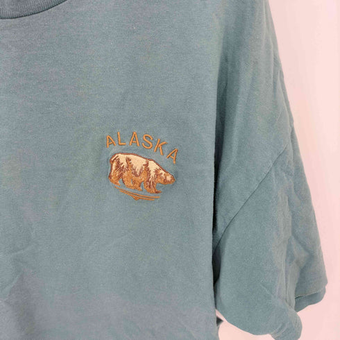 ヘインズ Hanes 90s USA製 シングルステッチ アニマル刺繍 クルーネック Tシャツ メンズ import:XL