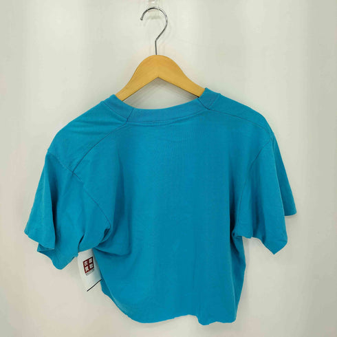 スクリーンスターズ SCREEN STARS 90s USA製 シングルステッチ プリント クルーネック クロップド Tシャツ レディース import:L