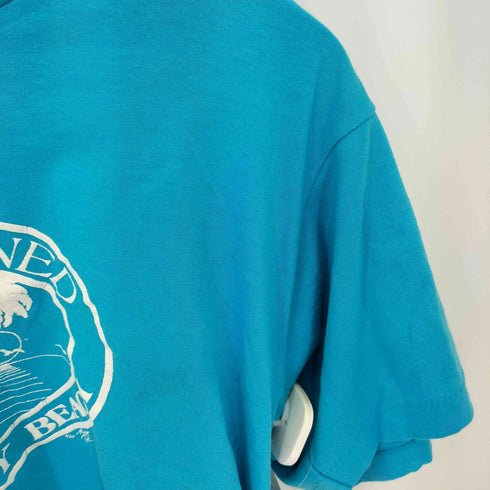 スクリーンスターズ SCREEN STARS 90s USA製 シングルステッチ プリント クルーネック クロップド Tシャツ レディース import:L