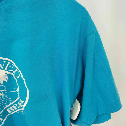 スクリーンスターズ SCREEN STARS 90s USA製 シングルステッチ プリント クルーネック クロップド Tシャツ レディース import:L