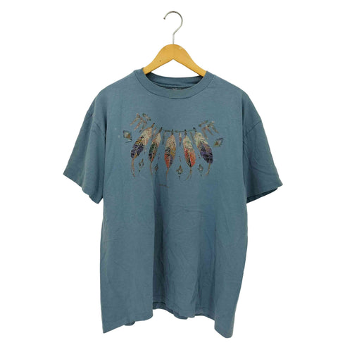 90s シングルステッチ プリント クルーネック Tシャツ メンズ