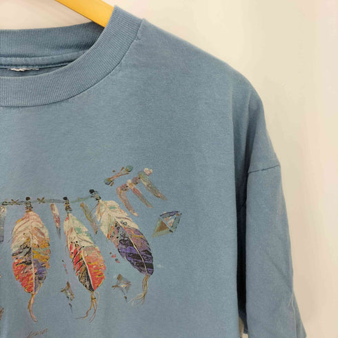 90s シングルステッチ プリント クルーネック Tシャツ メンズ