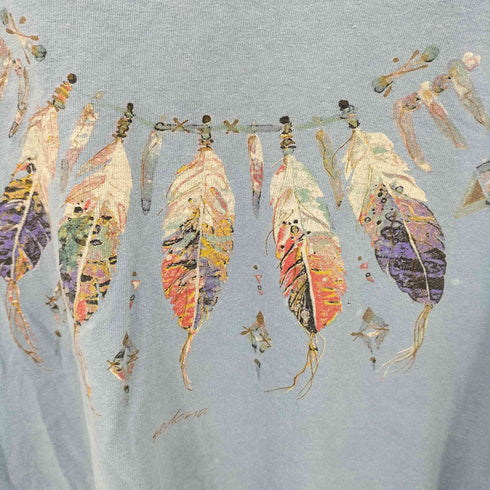 90s シングルステッチ プリント クルーネック Tシャツ メンズ