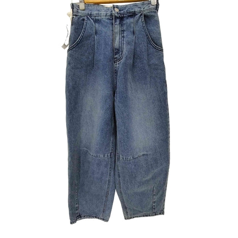 リボンタックバルーンデニムパンツ レディース S