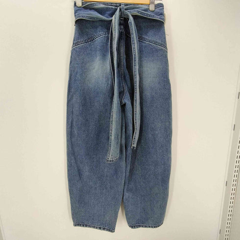 リボンタックバルーンデニムパンツ レディース S