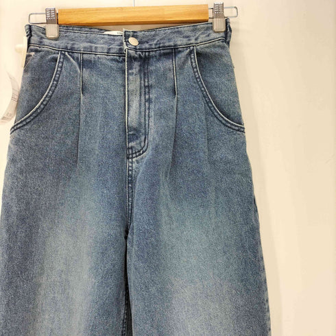 リボンタックバルーンデニムパンツ レディース S