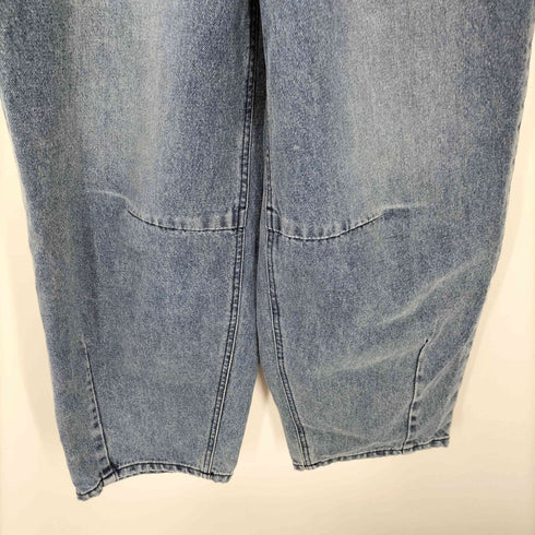 リボンタックバルーンデニムパンツ レディース S