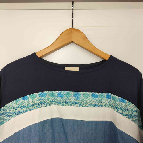 ウーヨンミ WOOYOUNGMI 00s 初期 パイソン柄 切替 クルーネックTシャツ メンズ FR:48