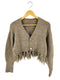 サハラ sahara Fringe Knit Cardigan フリンジニットカーディガン レディース