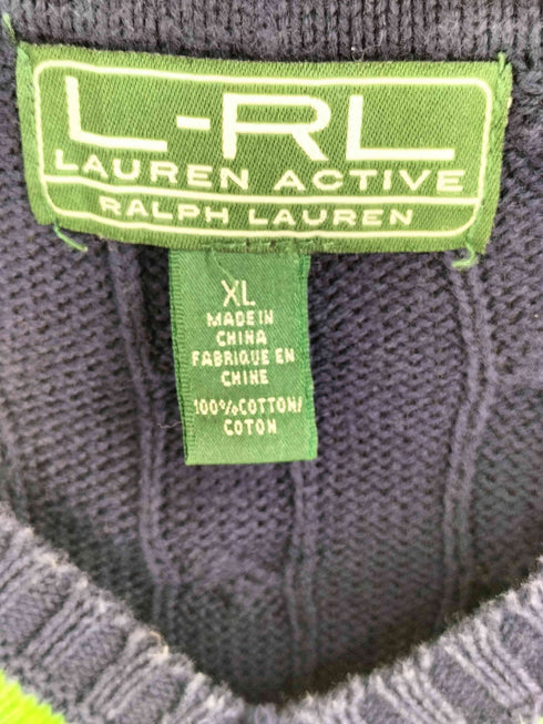 ラルフローレン RALPH LAUREN 90-00S L-RL チルデンニット レディース import:XL