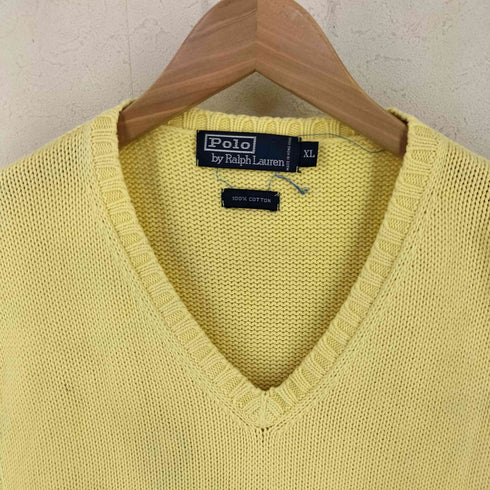 ポロバイラルフローレン Polo by RALPH LAUREN ポニー刺繍 コットン ニットベスト メンズ import:XL