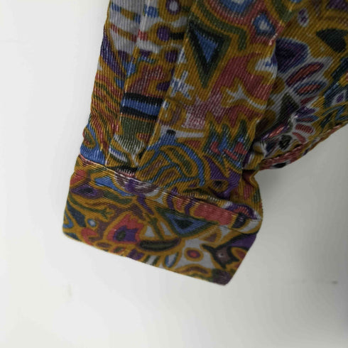 ジャンポールゴルチエオム Jean Paul GAULTIER HOMME ペイズリー コーデュロイ 比翼シャツ メンズ import:L
