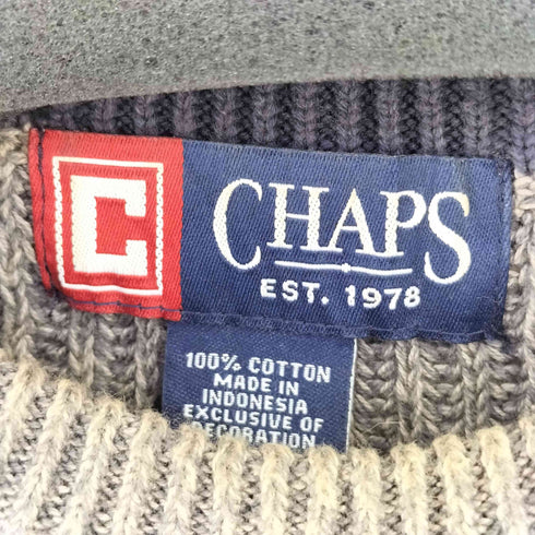 チャップス CHAPS 90S コットンニット メンズ import:M