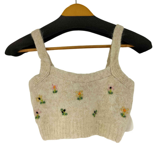 ザラ ZARA ビーズニットキャミ レディース import:S