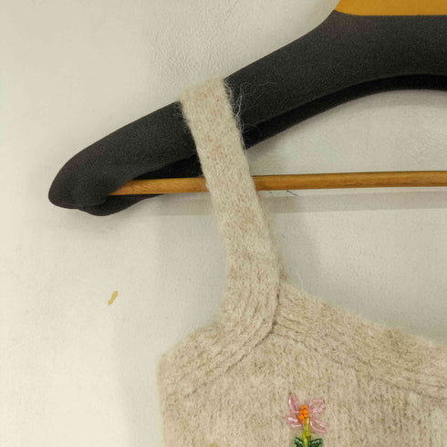 ザラ ZARA ビーズニットキャミ レディース import:S