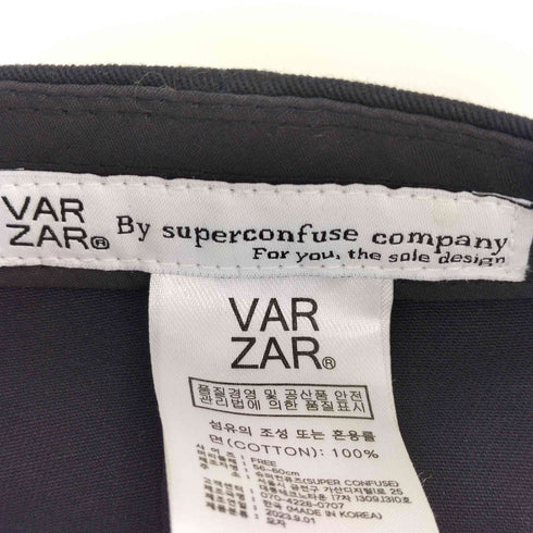 バザール VARZAR Stud logo over fit ball cap レディース