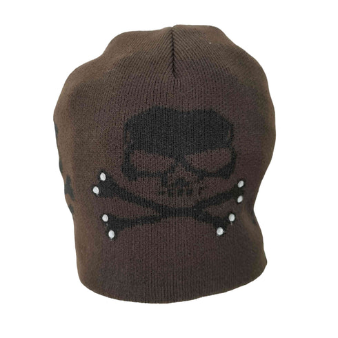 プロパガンダ PROPA9ANDA Y2K ドクロ ラインストーン装飾 ビーニー メンズ