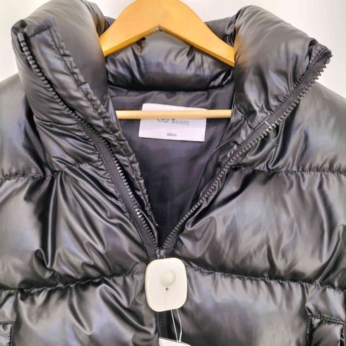 OURROOM DRESS 背面ハート 中綿 クロップドブルゾン レディース