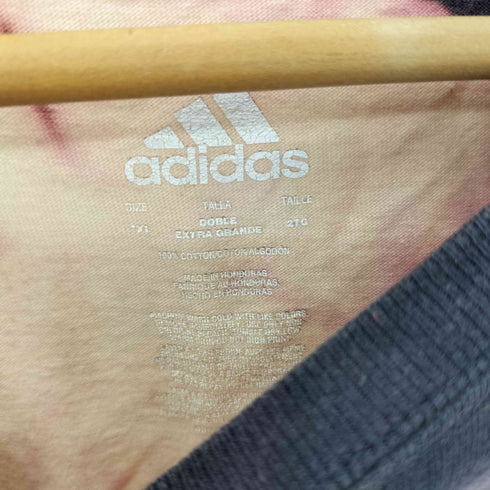 アディダス adidas ブリーチ加工 クルーネックTシャツ メンズ