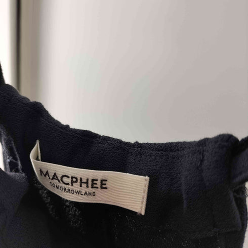 マカフィー MACPHEE 25SS コットン ジョーゼット ギャザー オールインワン レディース JPN:36