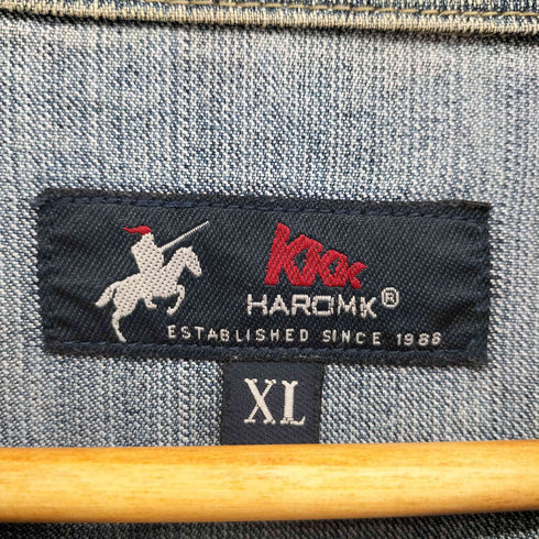 HAROMK デニム ジャケット メンズ XL