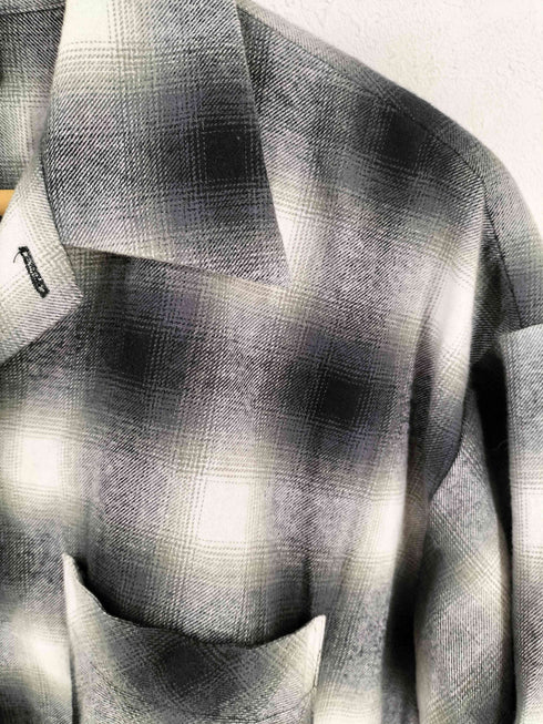 マインデニム MINEDENIM C.Flannel Ombre Open Collar SH メンズ JPN:3