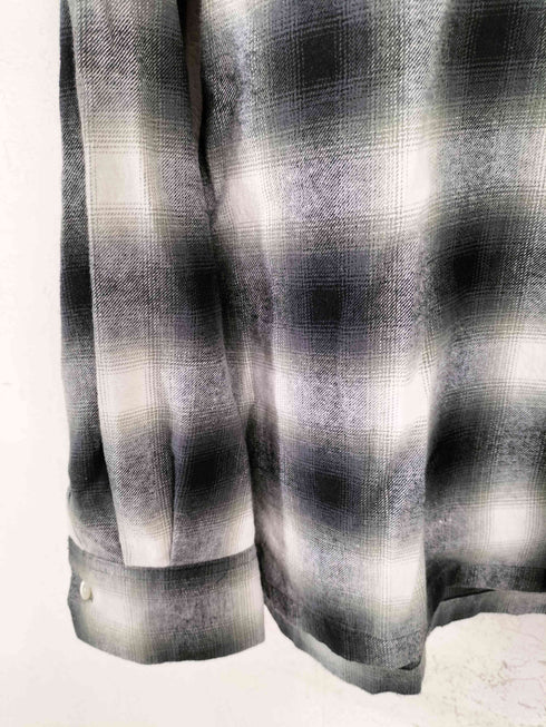 マインデニム MINEDENIM C.Flannel Ombre Open Collar SH メンズ JPN:3