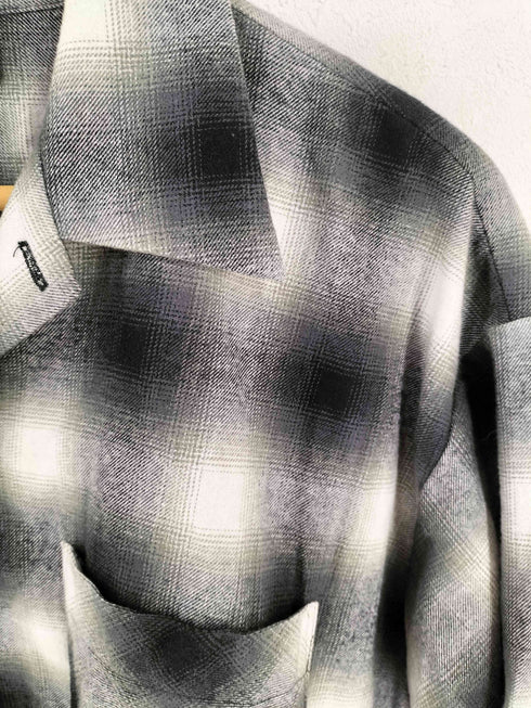 マインデニム MINEDENIM C.Flannel Ombre Open Collar SH メンズ JPN:3