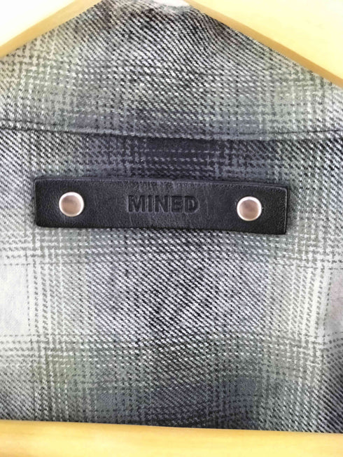 マインデニム MINEDENIM C.Flannel Ombre Open Collar SH メンズ JPN:3