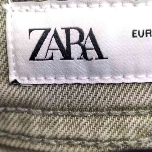 ザラ ZARA カットオフブーツカットデニムパンツ レディース 34