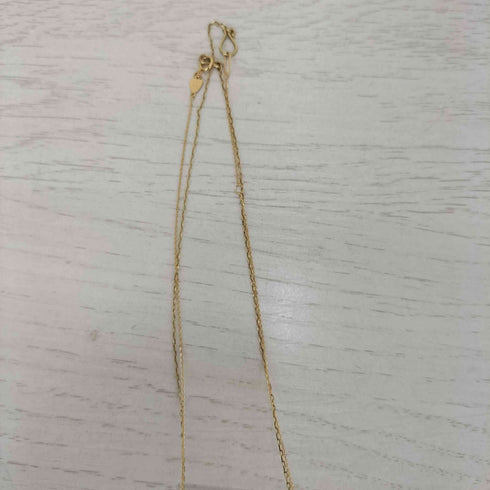 agete 18K 001Ct. ダイヤモンド ゴールドネックレス レディース