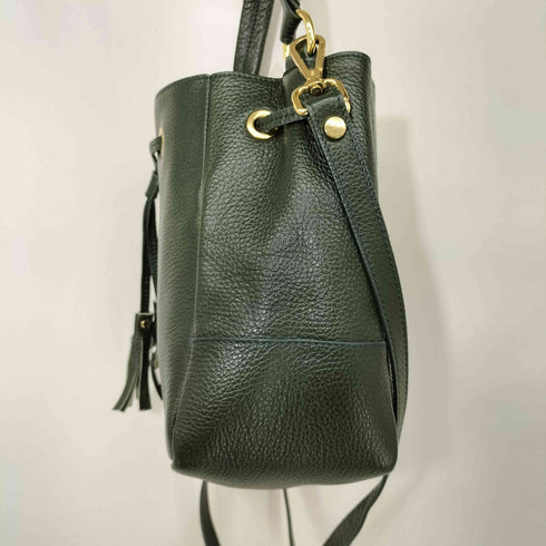 andrea cardone タッセル レザー ハンド ショルダーバッグ レディース