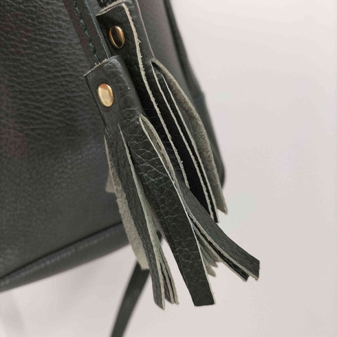 andrea cardone タッセル レザー ハンド ショルダーバッグ レディース