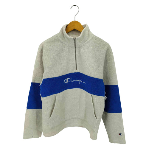 チャンピオン Champion ロゴ刺繍 ハーフジップ フリース プルオーバー メンズ import:S