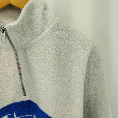 チャンピオン Champion ロゴ刺繍 ハーフジップ フリース プルオーバー メンズ import:S