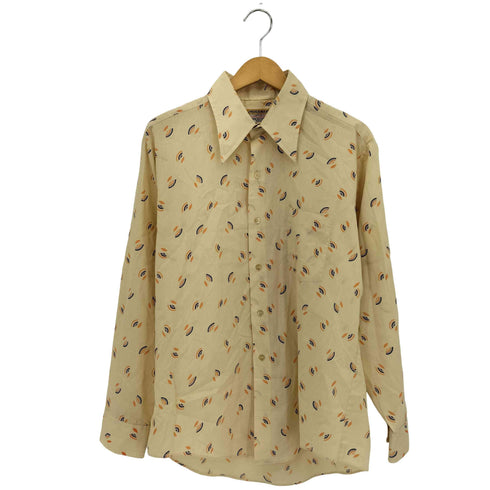 MIRAMAR 70s 総柄 ポリコットン 長袖シャツ メンズ import:L